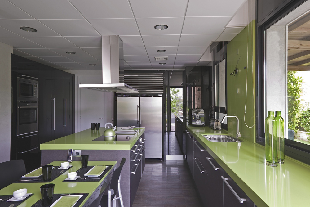 Tampo Silestone Verde Fun Polido